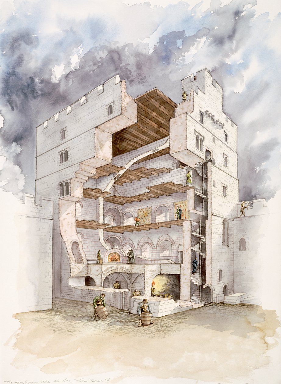 Castillo de Norham, mediados del siglo XV, 1990-2010 de Peter Dunn