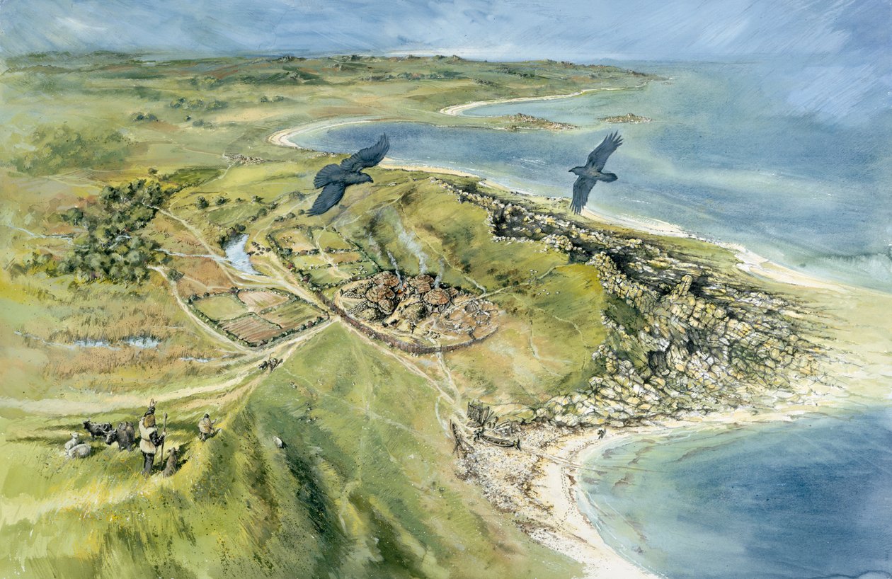 Nornour, Isla de Scilly, 500 a.C., c. 1990-2010 de Peter Dunn