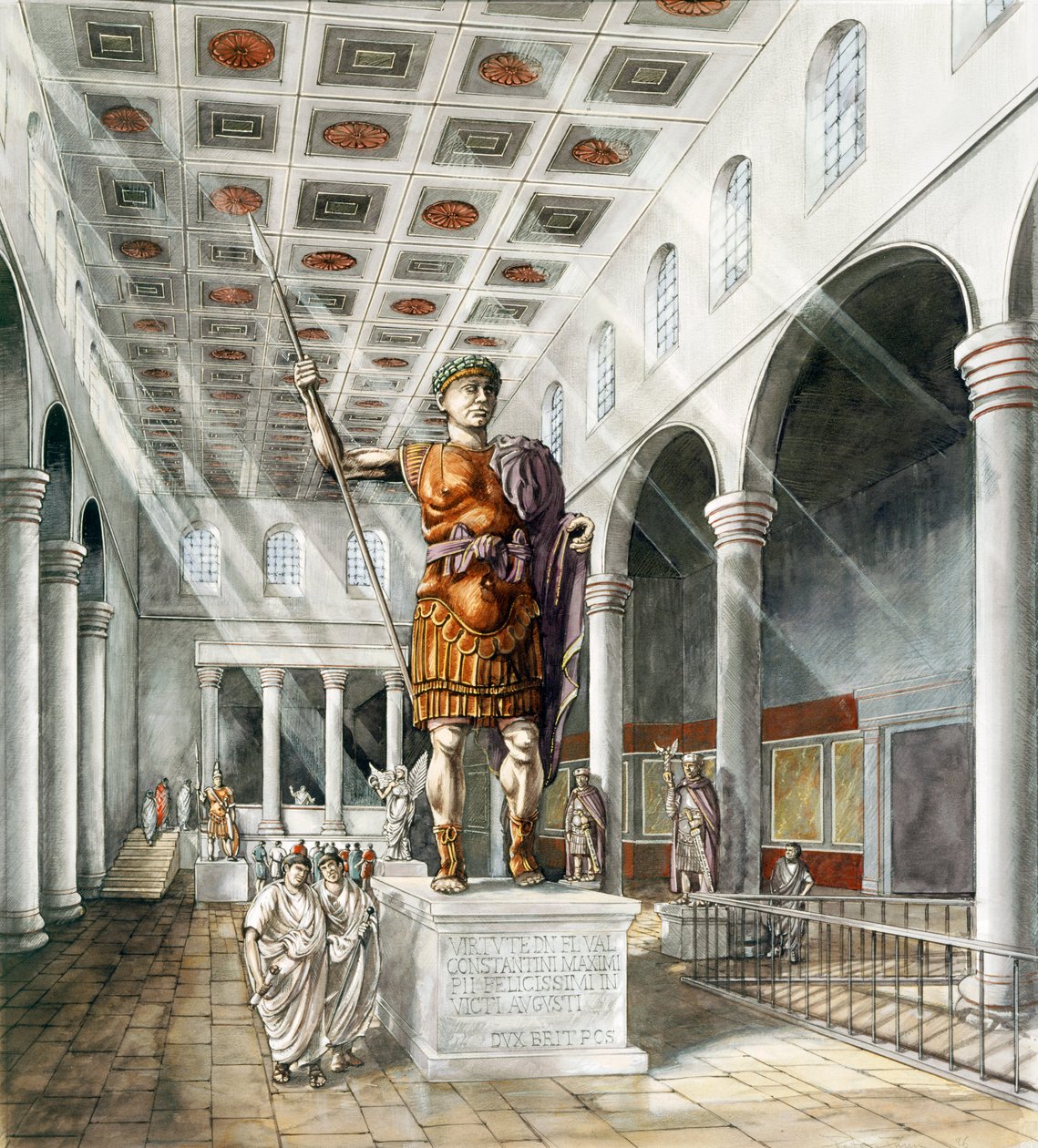 Basílica romana de York, siglo III, c1990-2010 de Peter Dunn