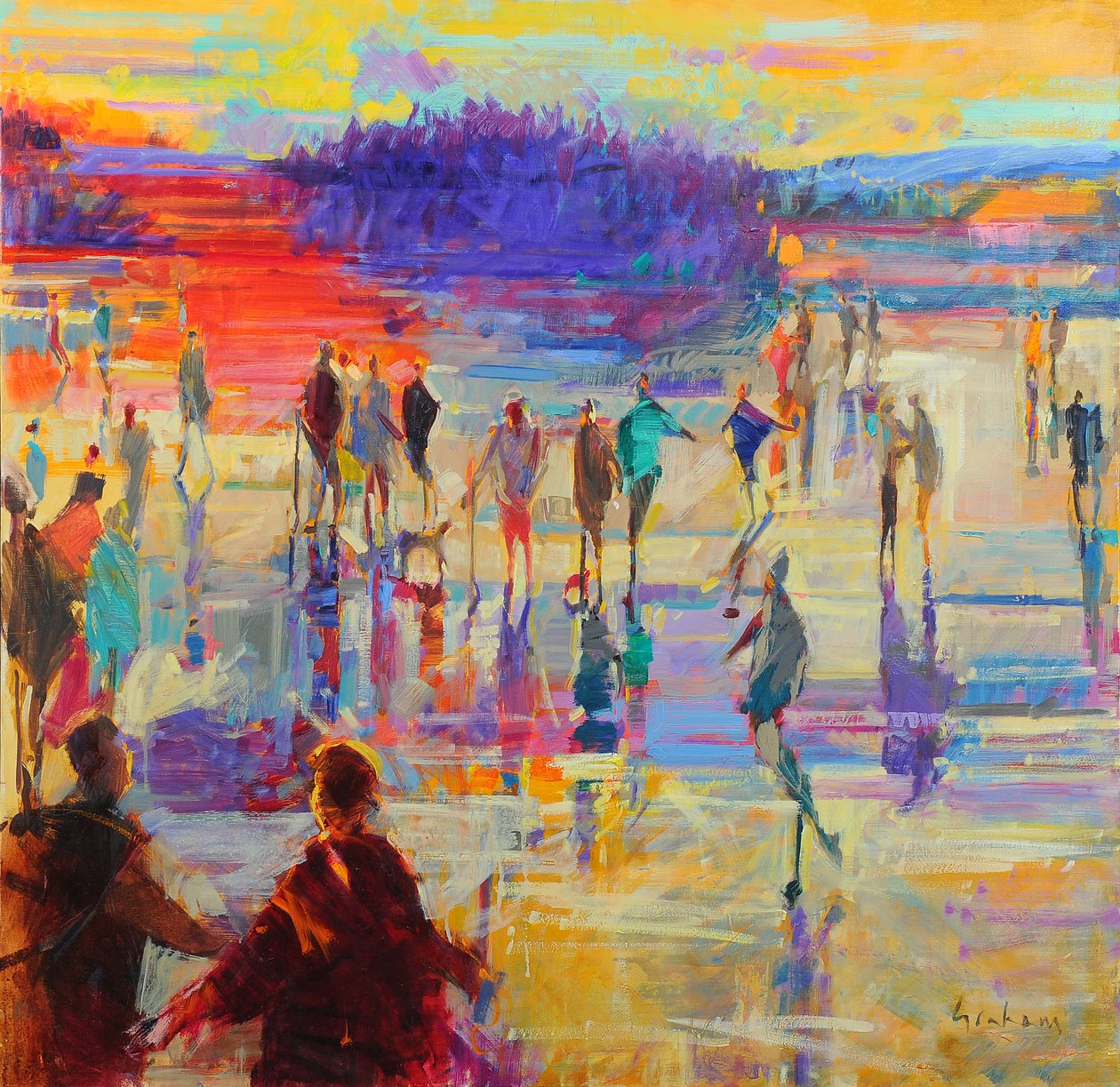 Bonspiel, Lago de Menteith de Peter Graham (Contemporary)