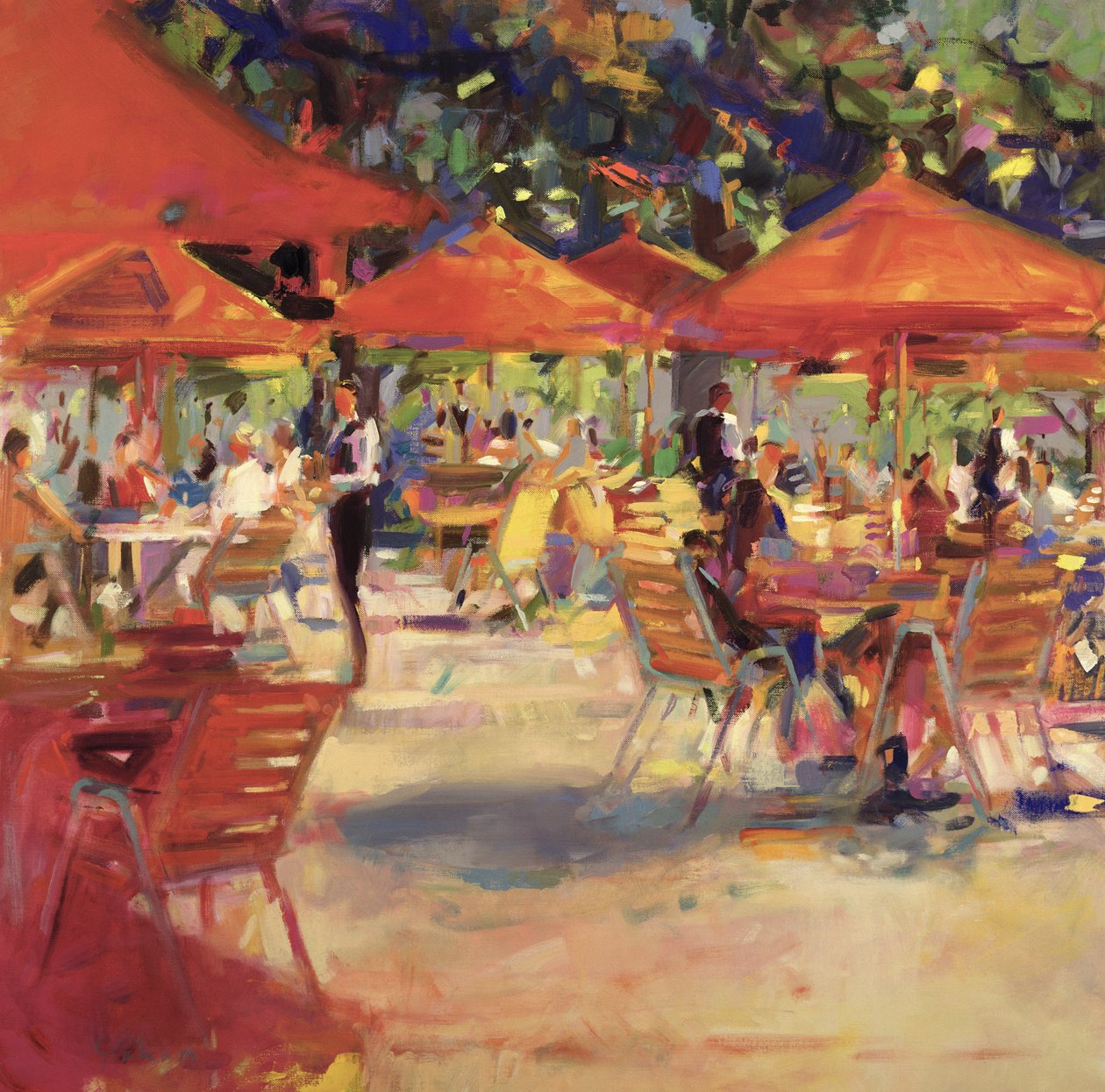 Le Café du Jardin de Peter Graham (Contemporary)