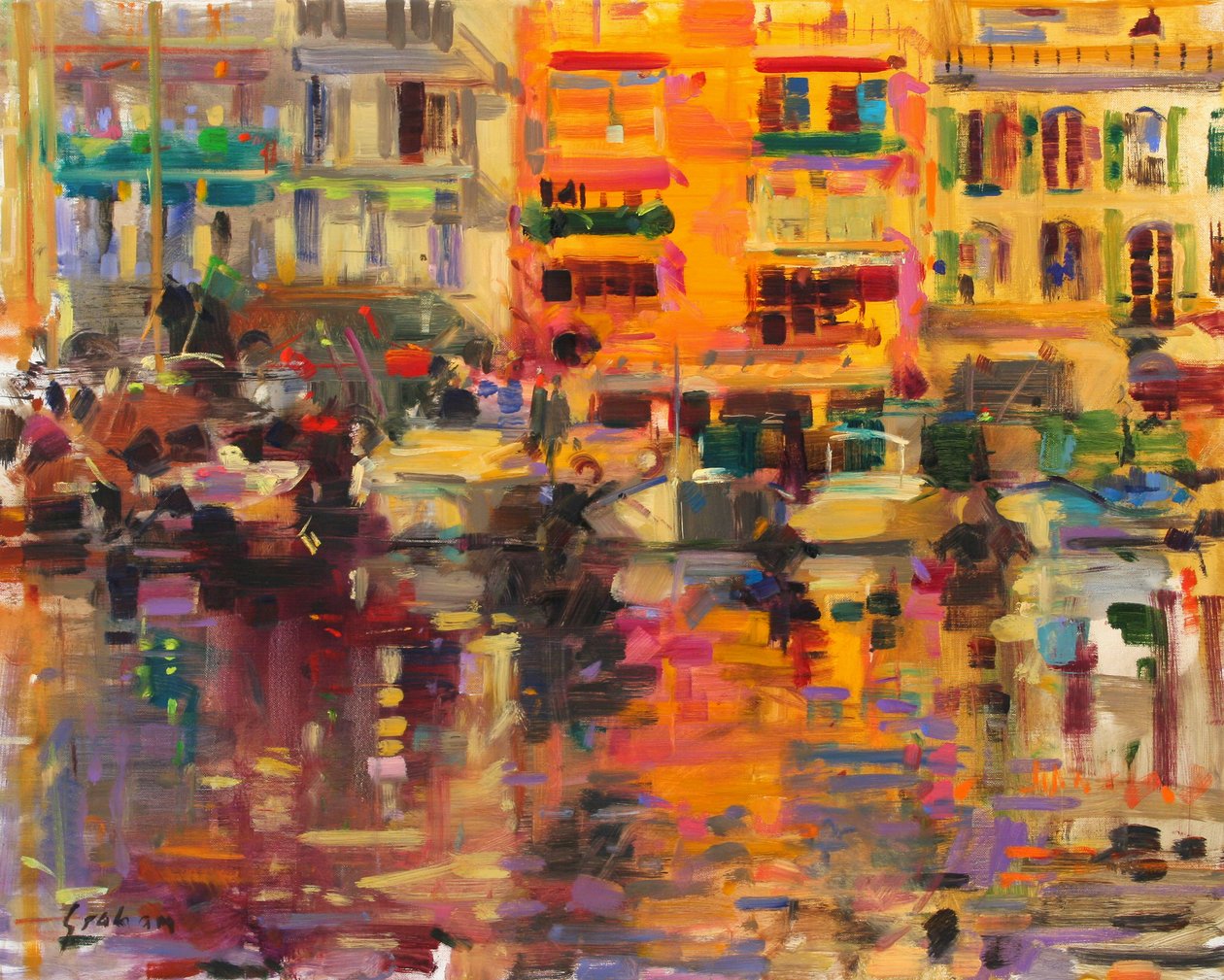 Verano en la Riviera de Peter Graham (Contemporary)