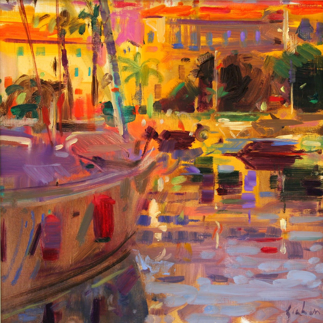 Puerto del Sur de Francia de Peter Graham (Contemporary)
