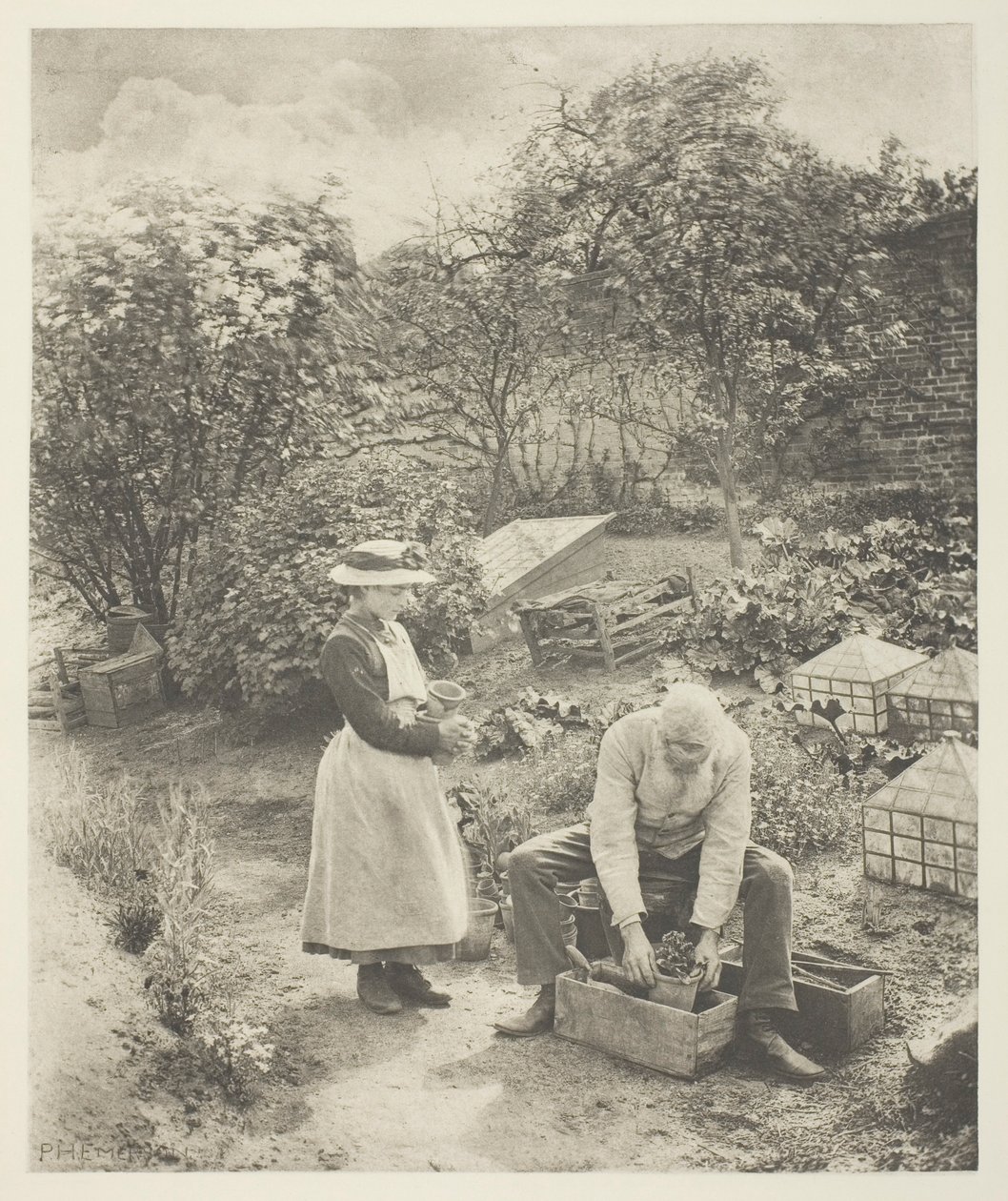 Un final de jardín (Suffolk) de Peter Henry Emerson