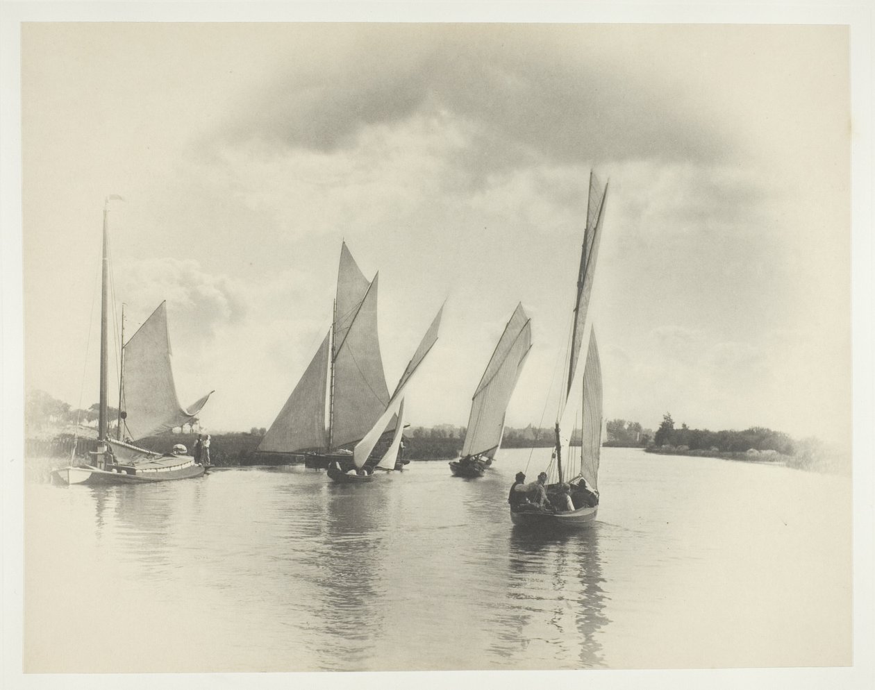 Una regata en Horning de Peter Henry Emerson