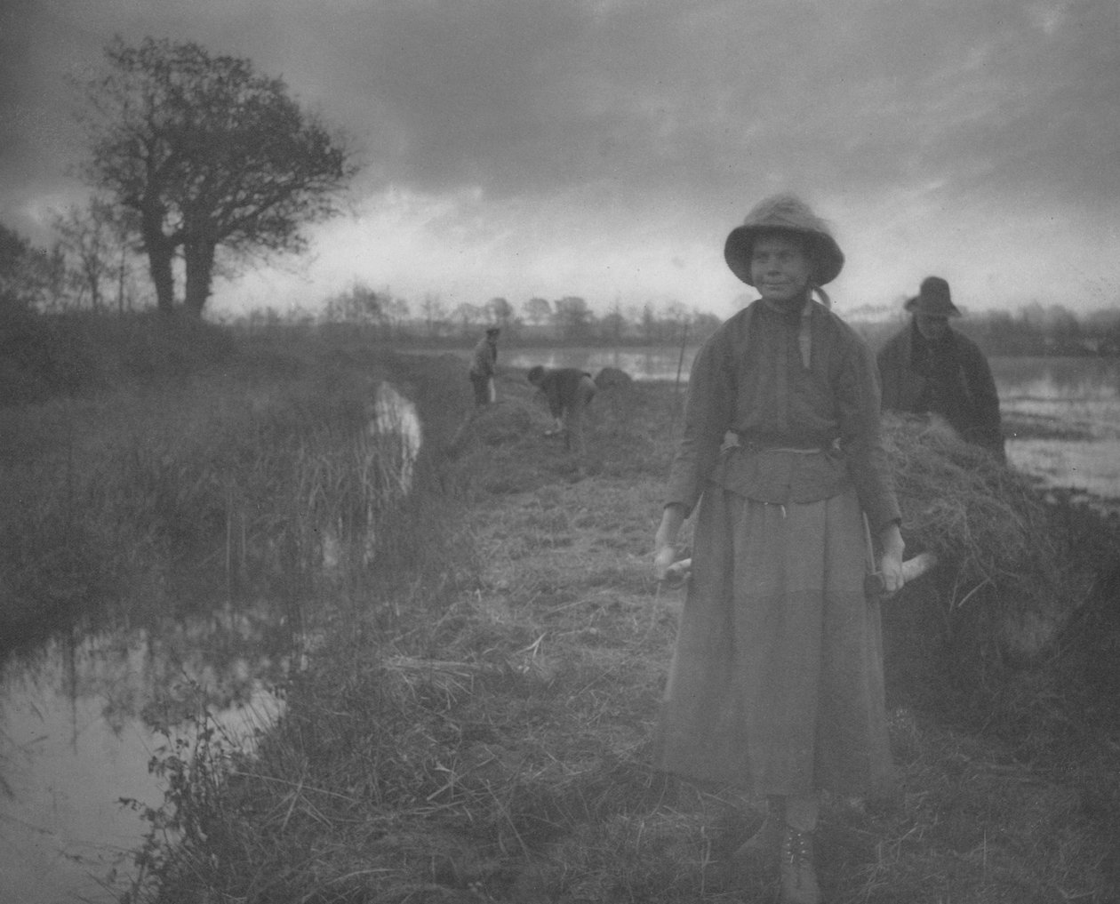 Poling el Heno del Pantano, 1886 de Peter Henry Emerson