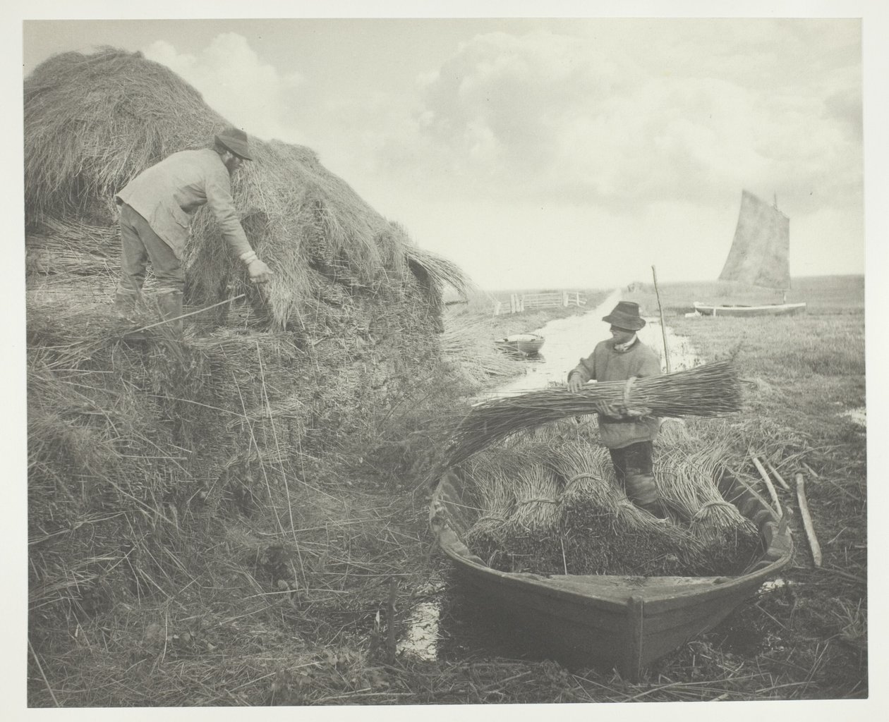 Apilando el junco de Peter Henry Emerson