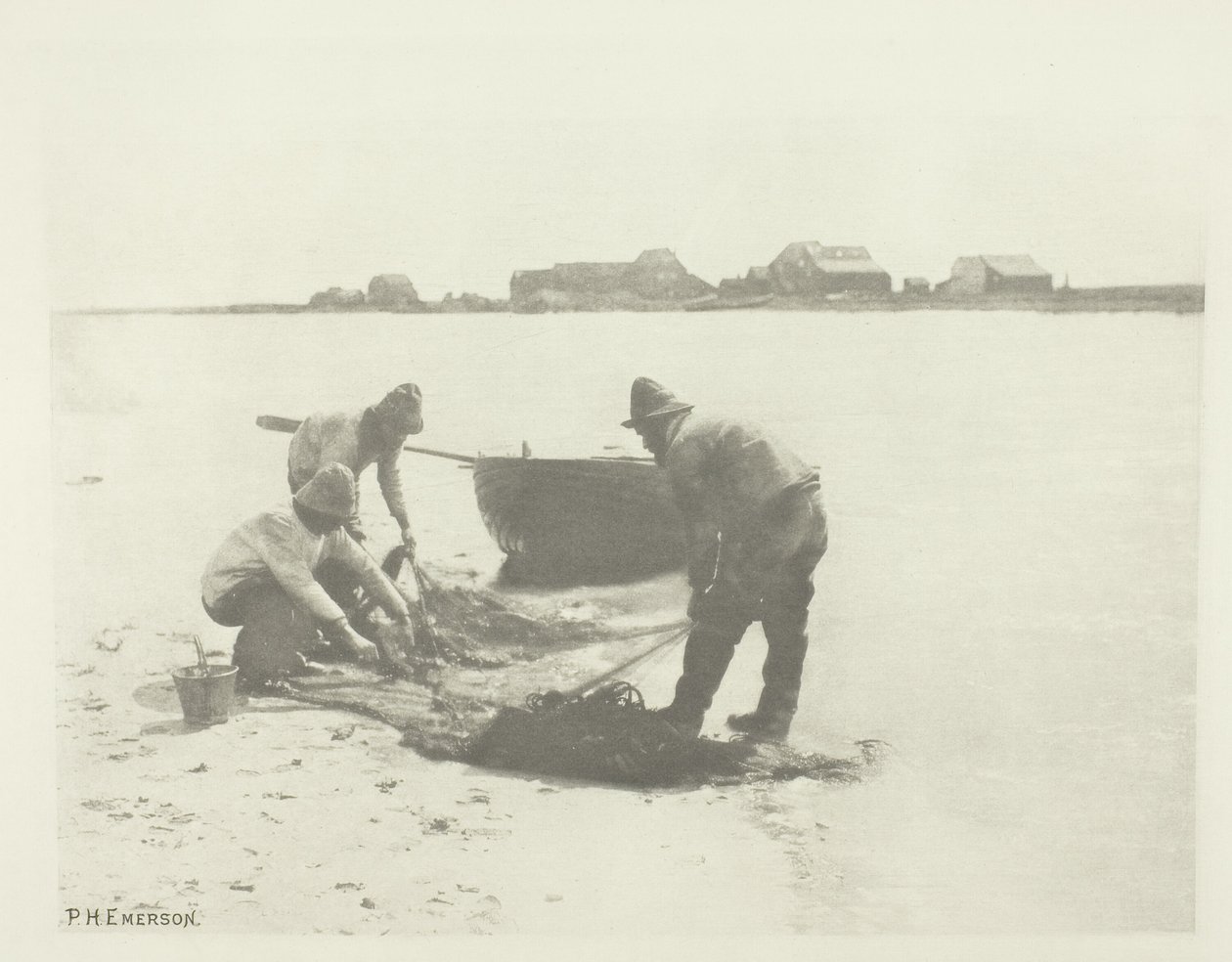Fundición en el río Blythe (Suffolk) de Peter Henry Emerson
