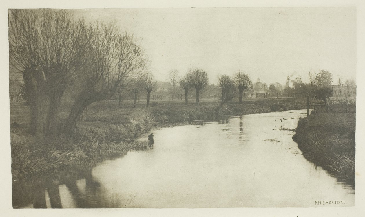 Stanstead desde el Lea de Peter Henry Emerson