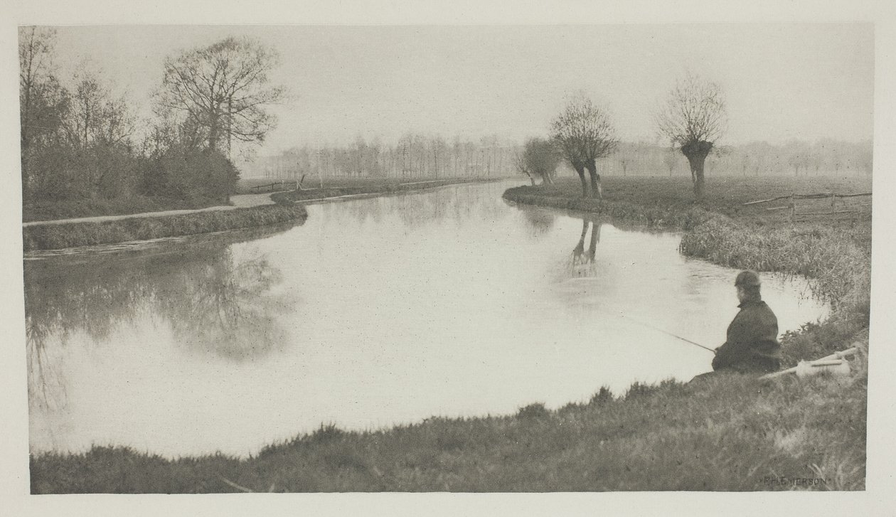The Black Pool, cerca de Hoddesdon de Peter Henry Emerson