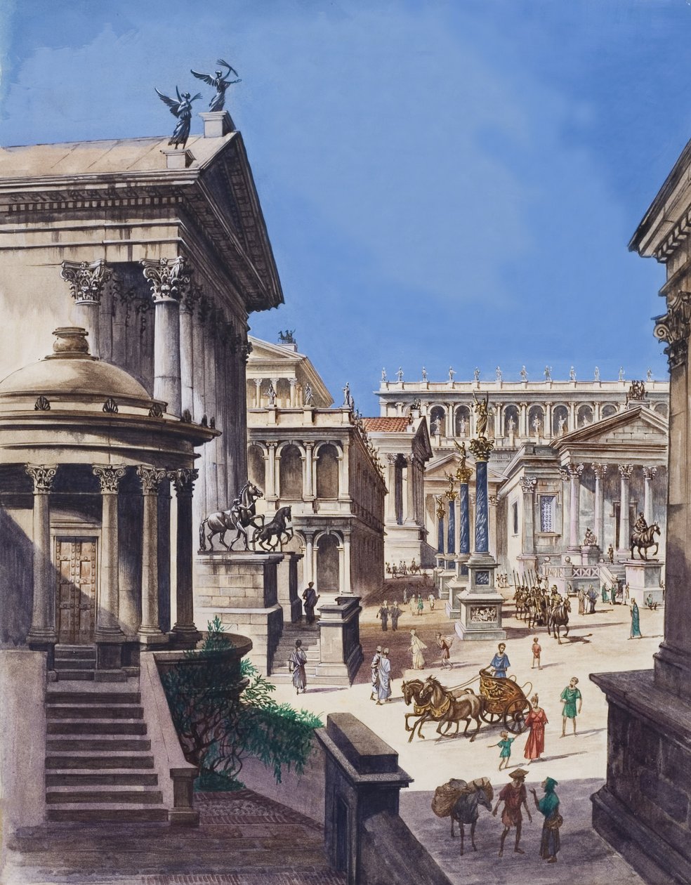 El Foro (gouache sobre papel) de Peter Jackson