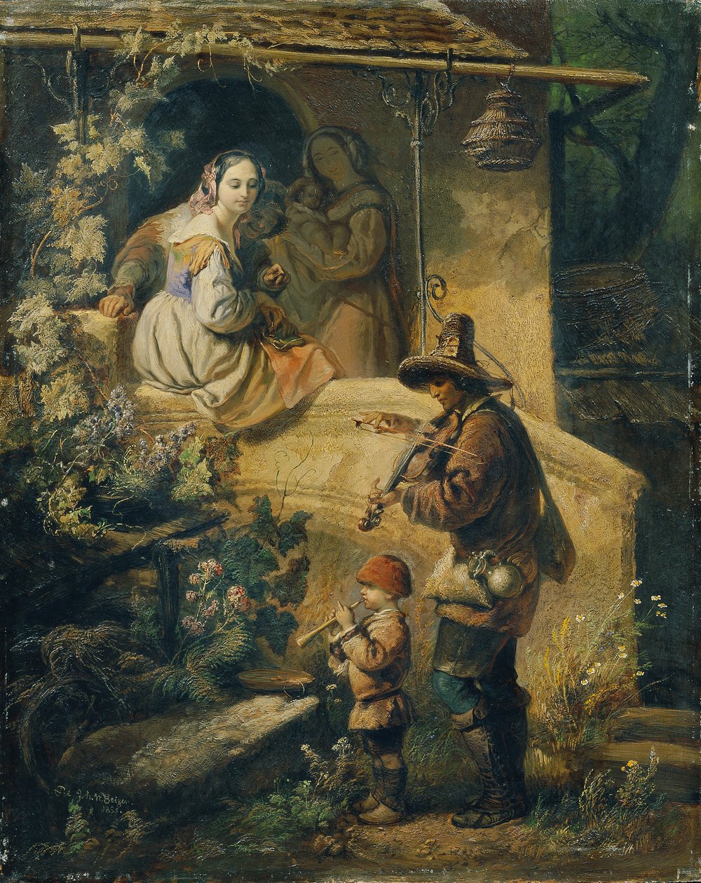 Idylle (músicos mendigos italianos) de Peter Johann Nepomuk Geiger