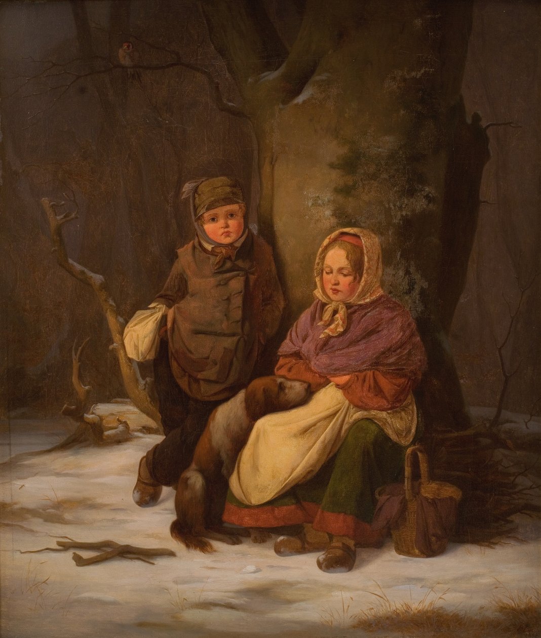 Dos niños pobres de Peter Julius Larsen