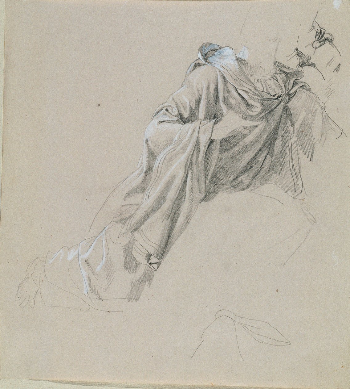 Estudio de vestuario para "Arindal y Daura" de Peter Krafft