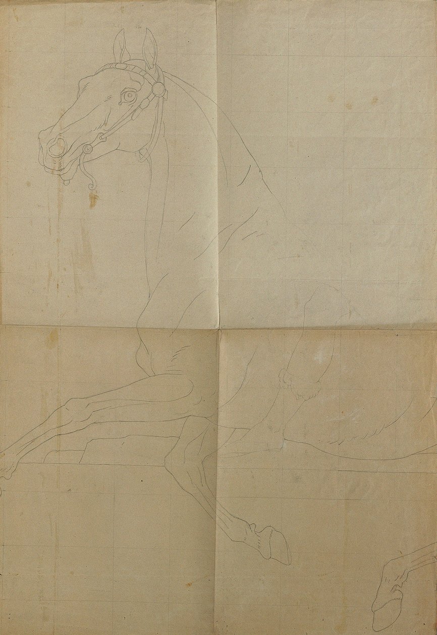Dibujo de contorno para "Rüdiger y Angelika" de Peter Krafft