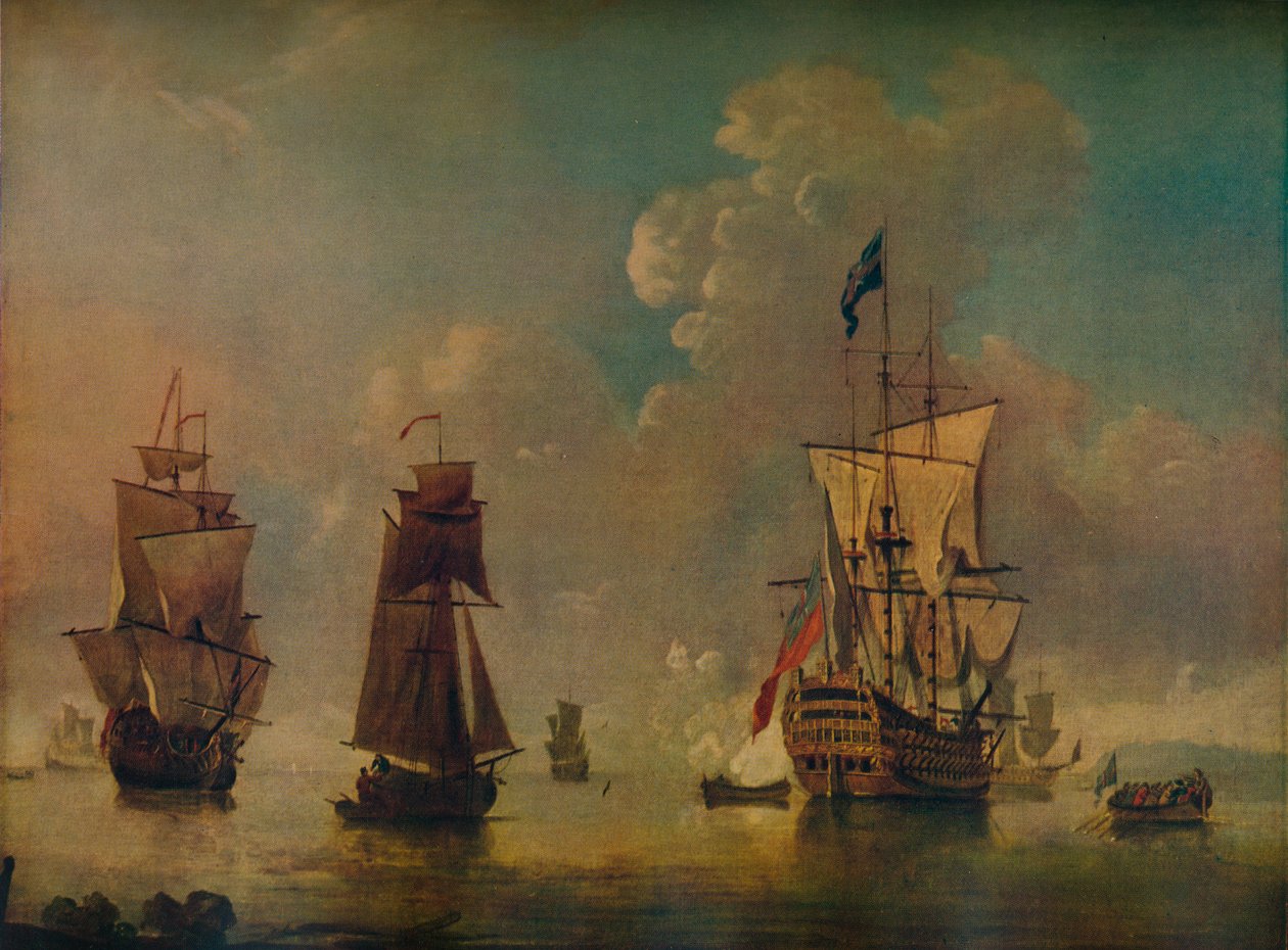 Hombres de guerra, c1720 de Peter Monamy