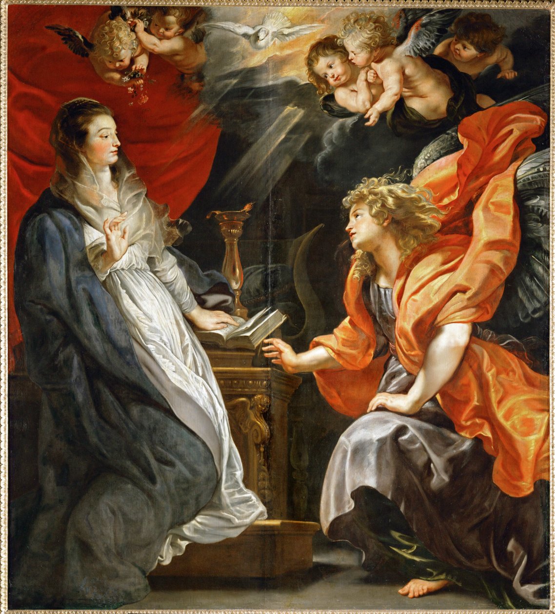 Anunciación a Santa María de Peter Paul Rubens