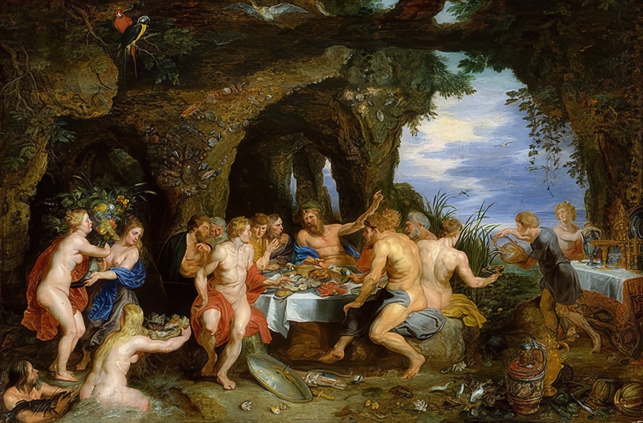 La fiesta de Acheloos. Um 1615 de Peter Paul Rubens