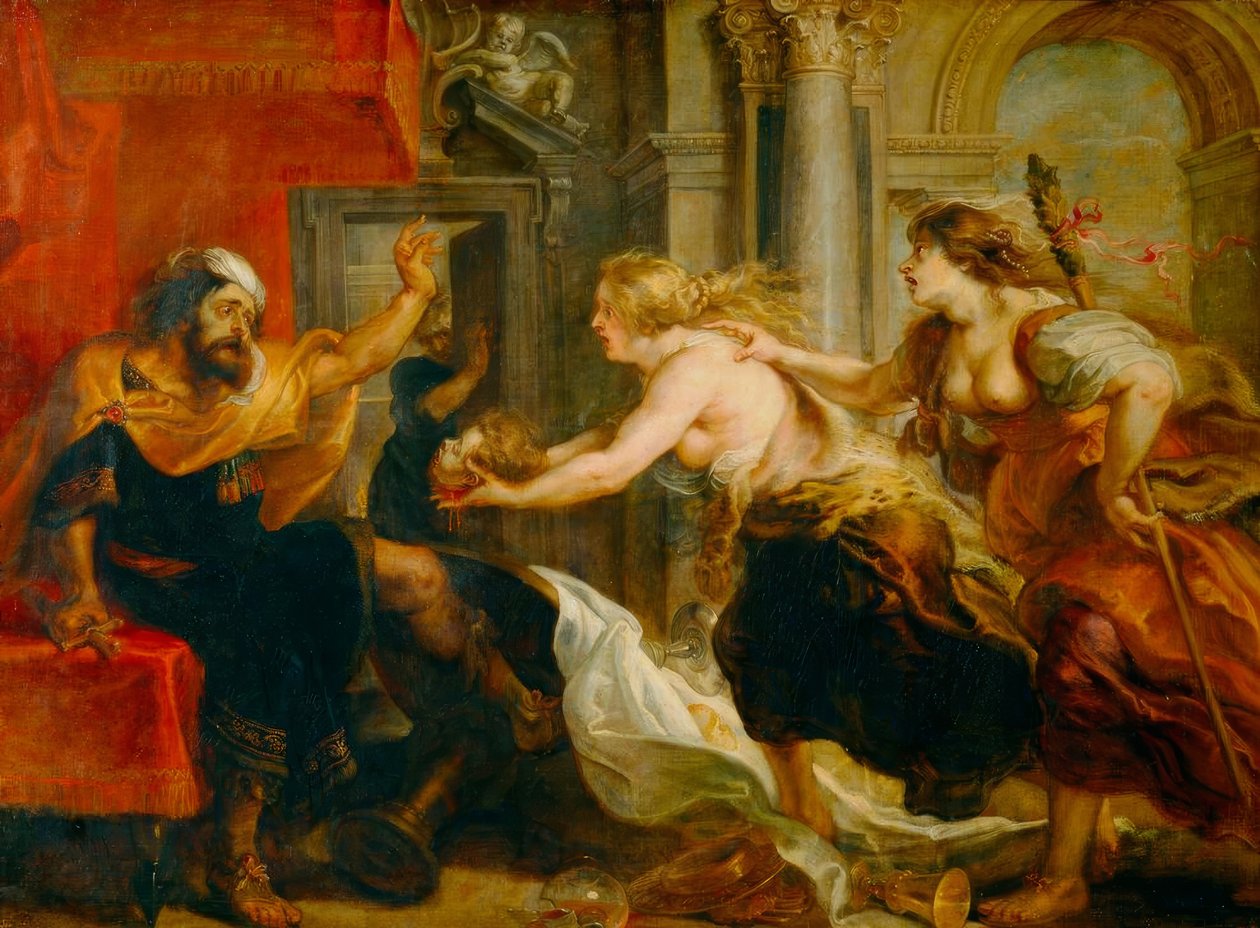 La comida de Tereo de Peter Paul Rubens