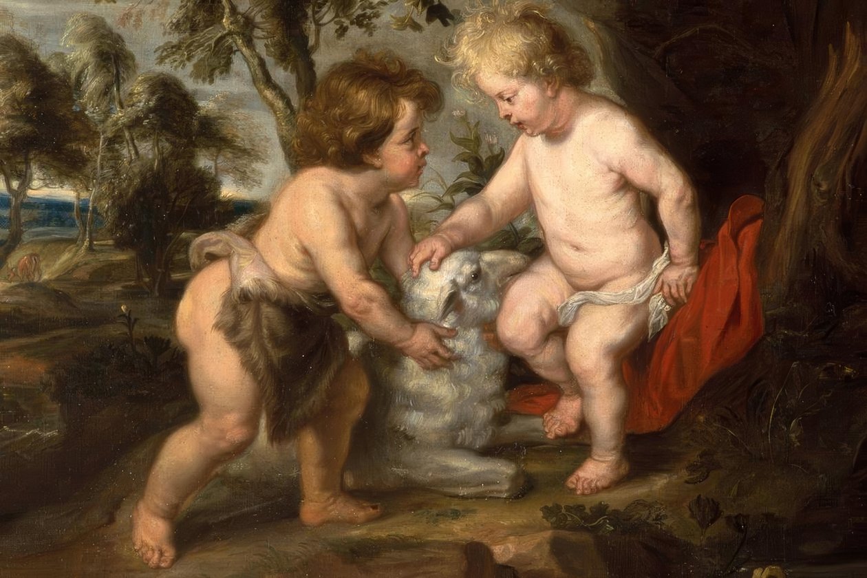 El pequeño Jesús con el niño Juan de Peter Paul Rubens