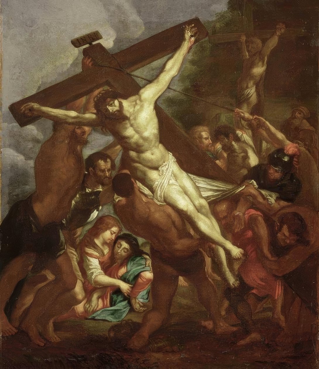 La elevación de la cruz de Peter Paul Rubens