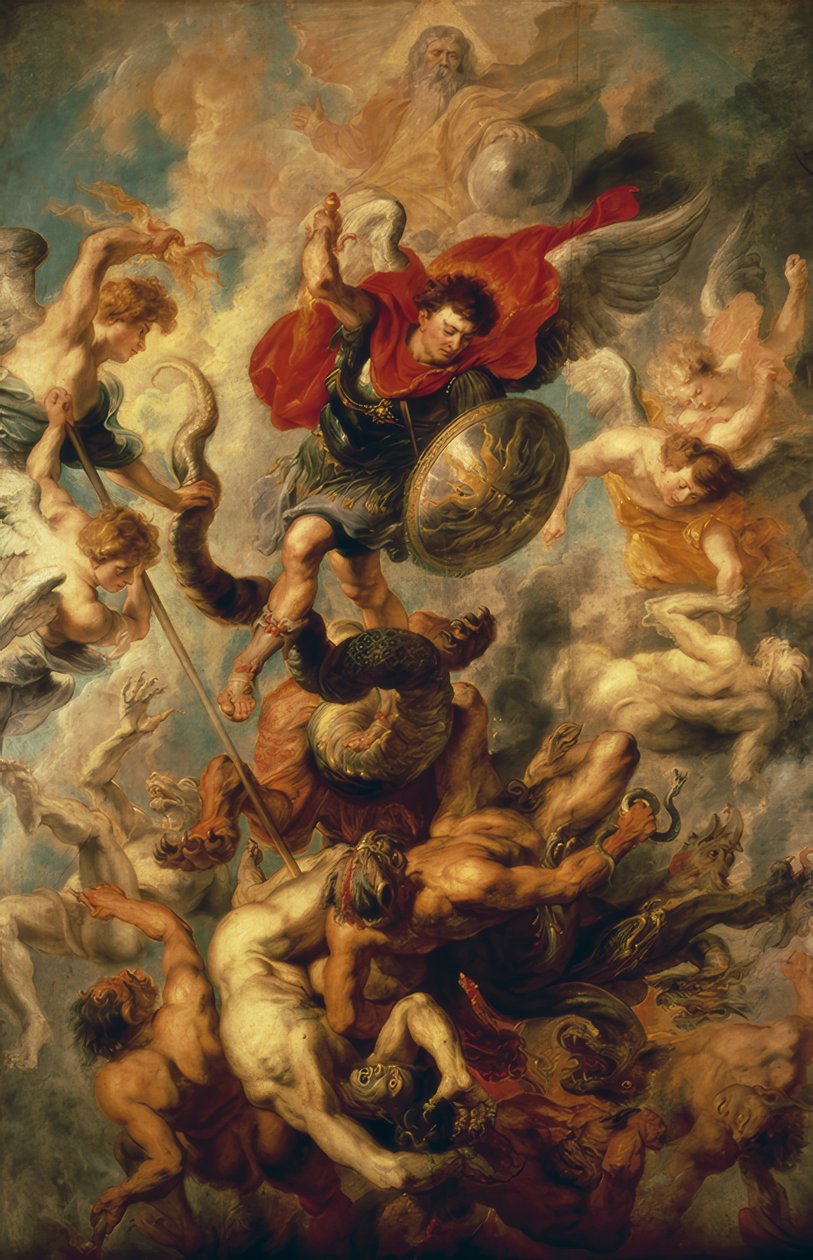 Caída de los ángeles de Peter Paul Rubens