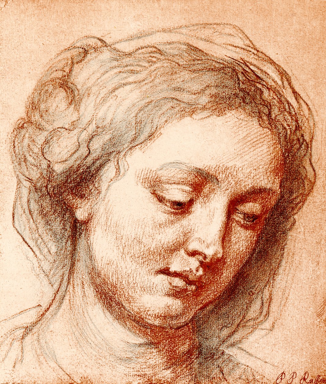 Cabeza de niña de Peter Paul Rubens