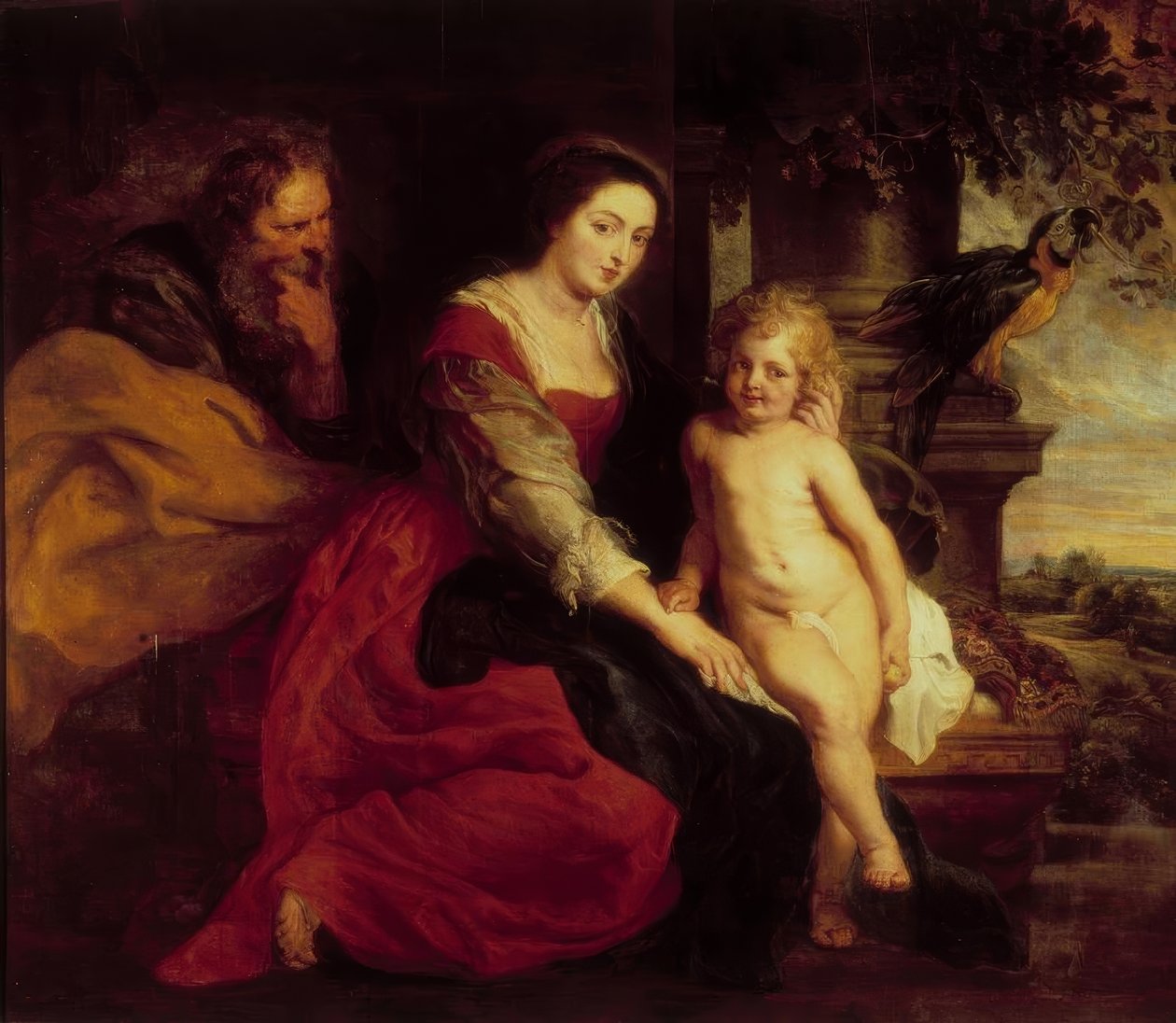 Madonna con el loro de Peter Paul Rubens