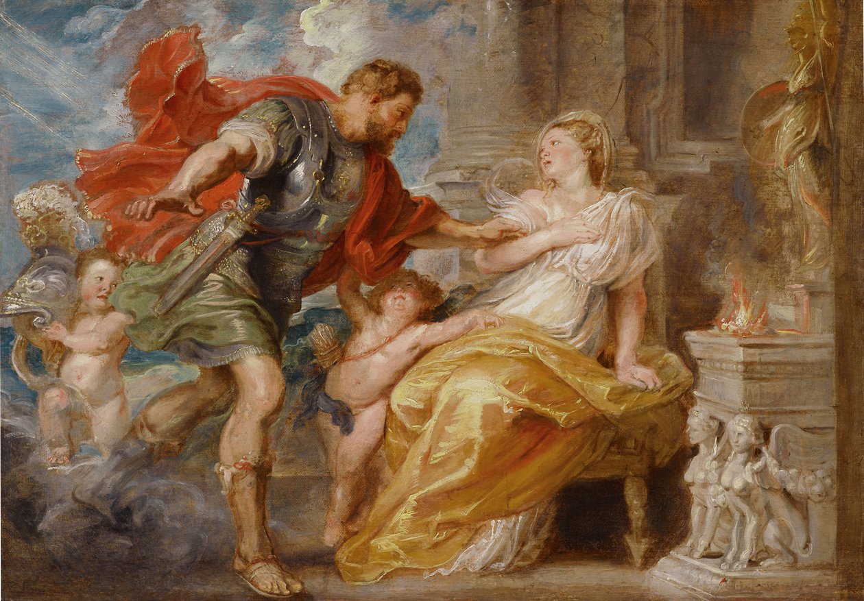 Marte y Rea Silvia, c. 1616-1617 de Peter Paul Rubens