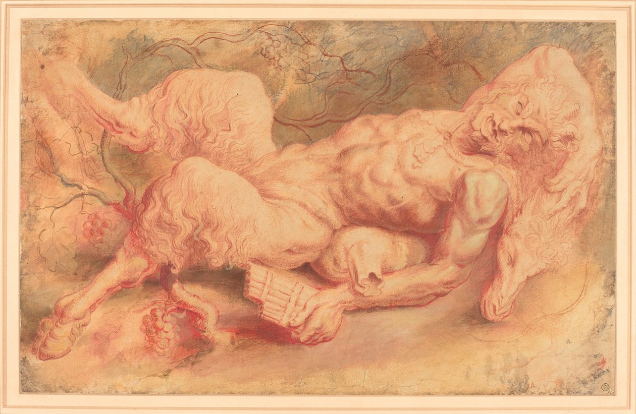 Pan reclinado, posiblemente c. 1610 de Peter Paul Rubens