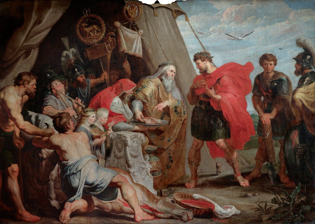 La interpretación de la víctima de Peter Paul Rubens