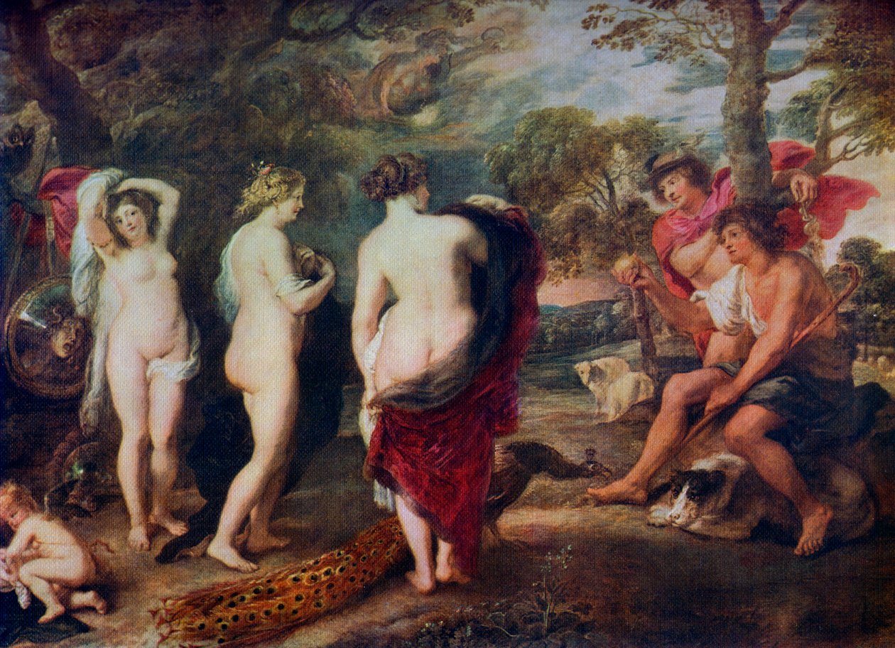 El juicio de Paris, c. 1635-1638, 1912 de Peter Paul Rubens