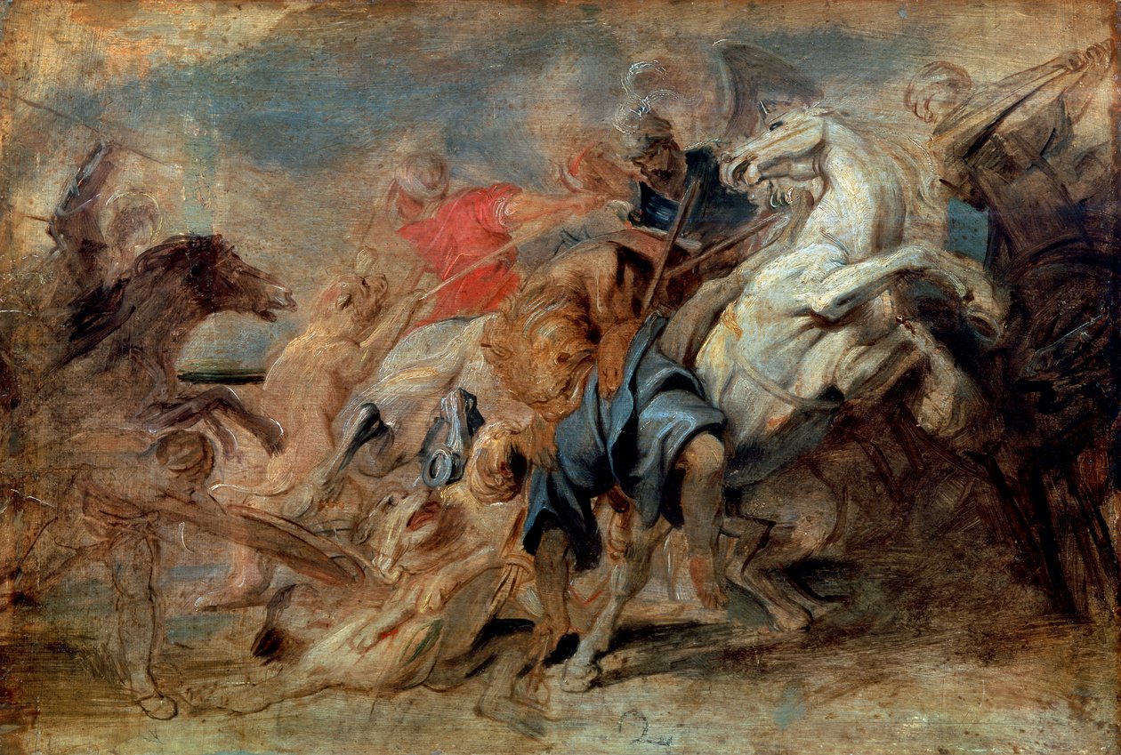 La Caza del León, c1621 de Peter Paul Rubens