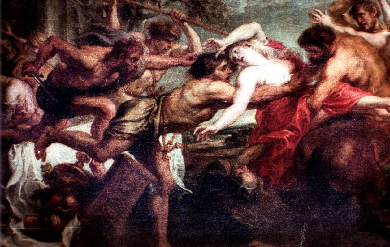 El rapto de Deidamia, 1636-1638 de Peter Paul Rubens