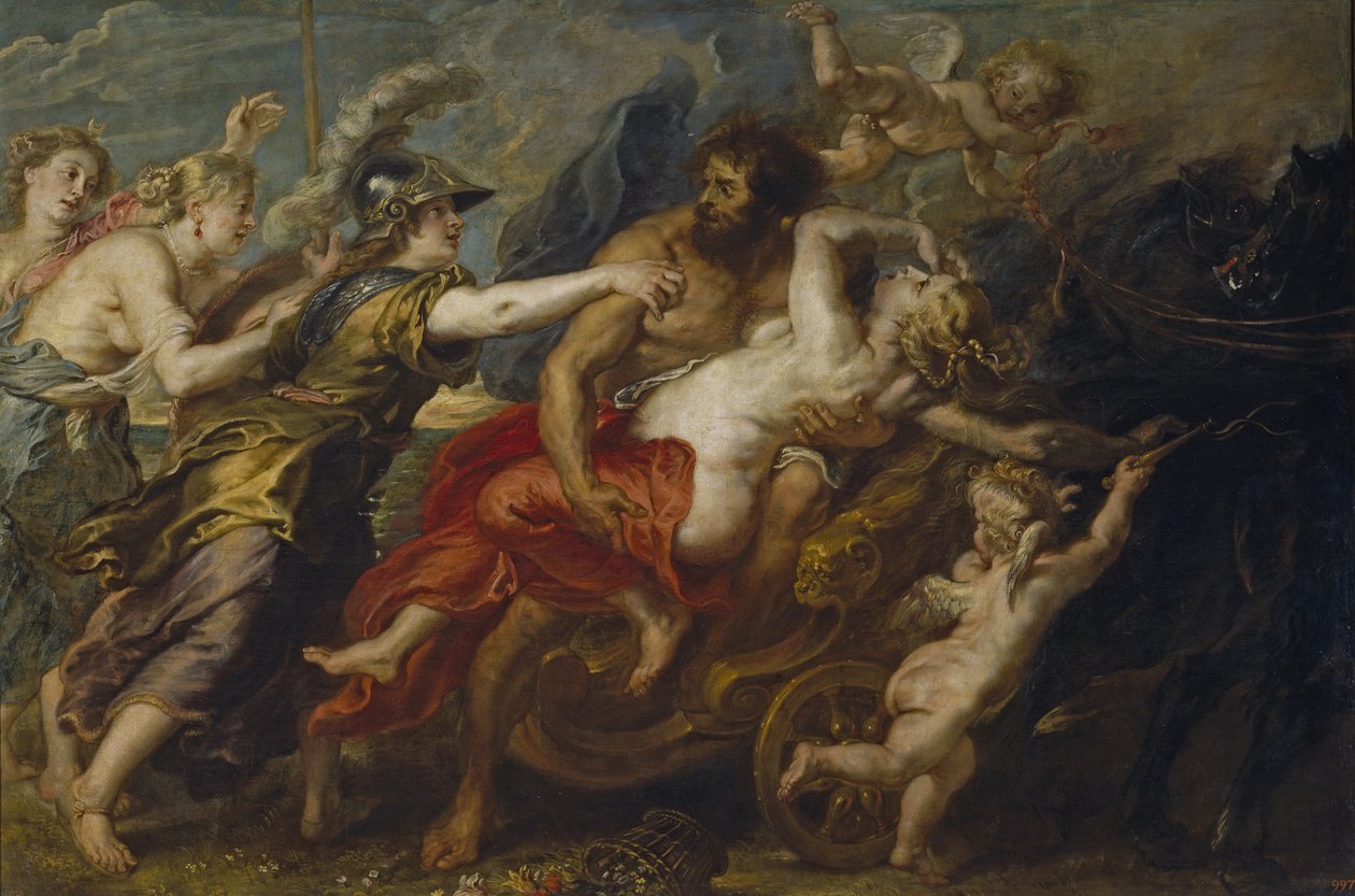 El rapto de Proserpina, 1636-1638 de Peter Paul Rubens
