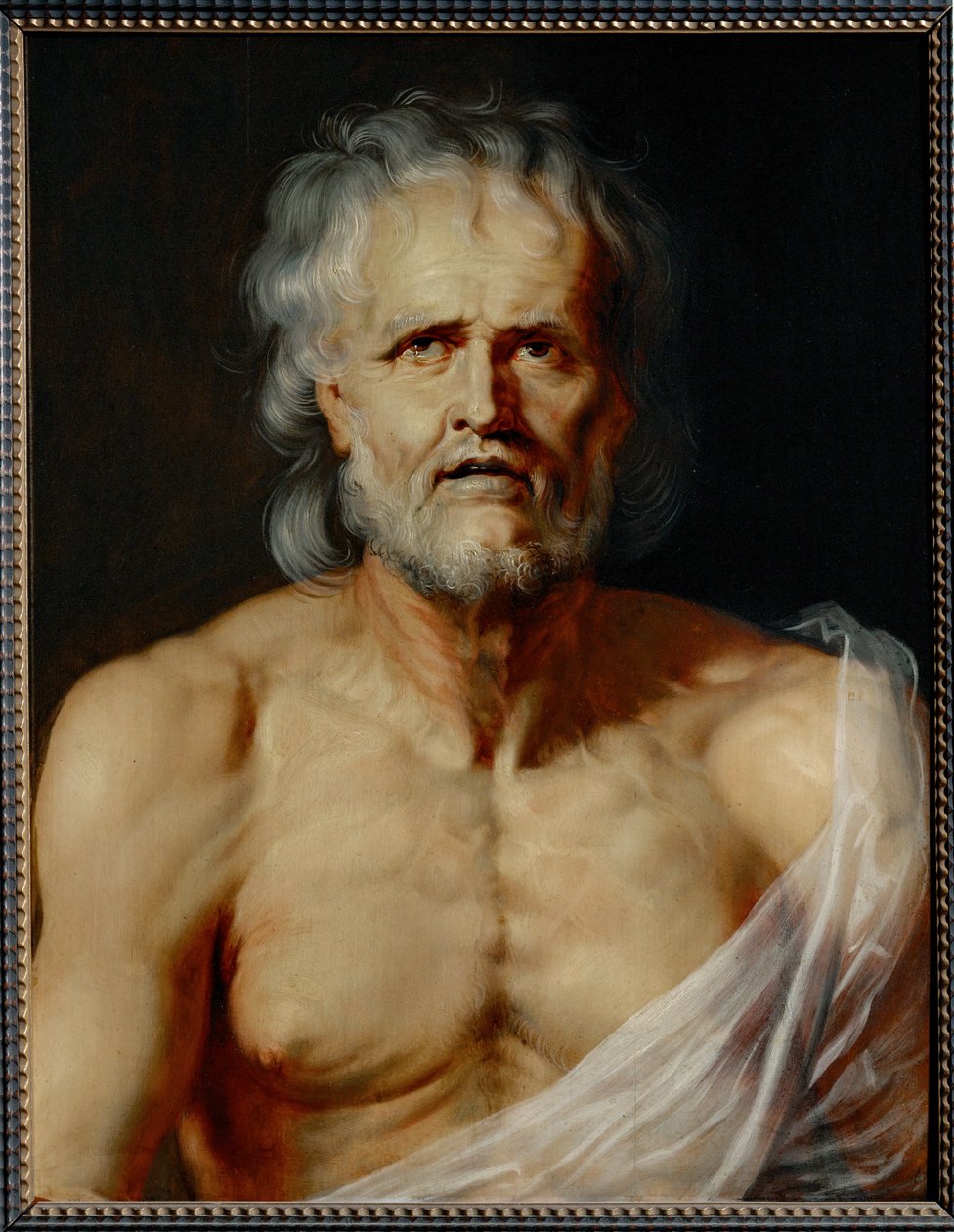 El moribundo Séneca (pintura sobre madera) de Peter Paul Rubens