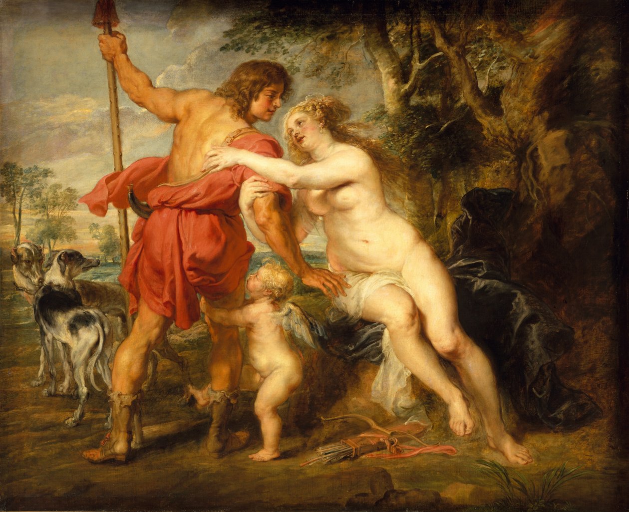 Venus y Adonis de Peter Paul Rubens
