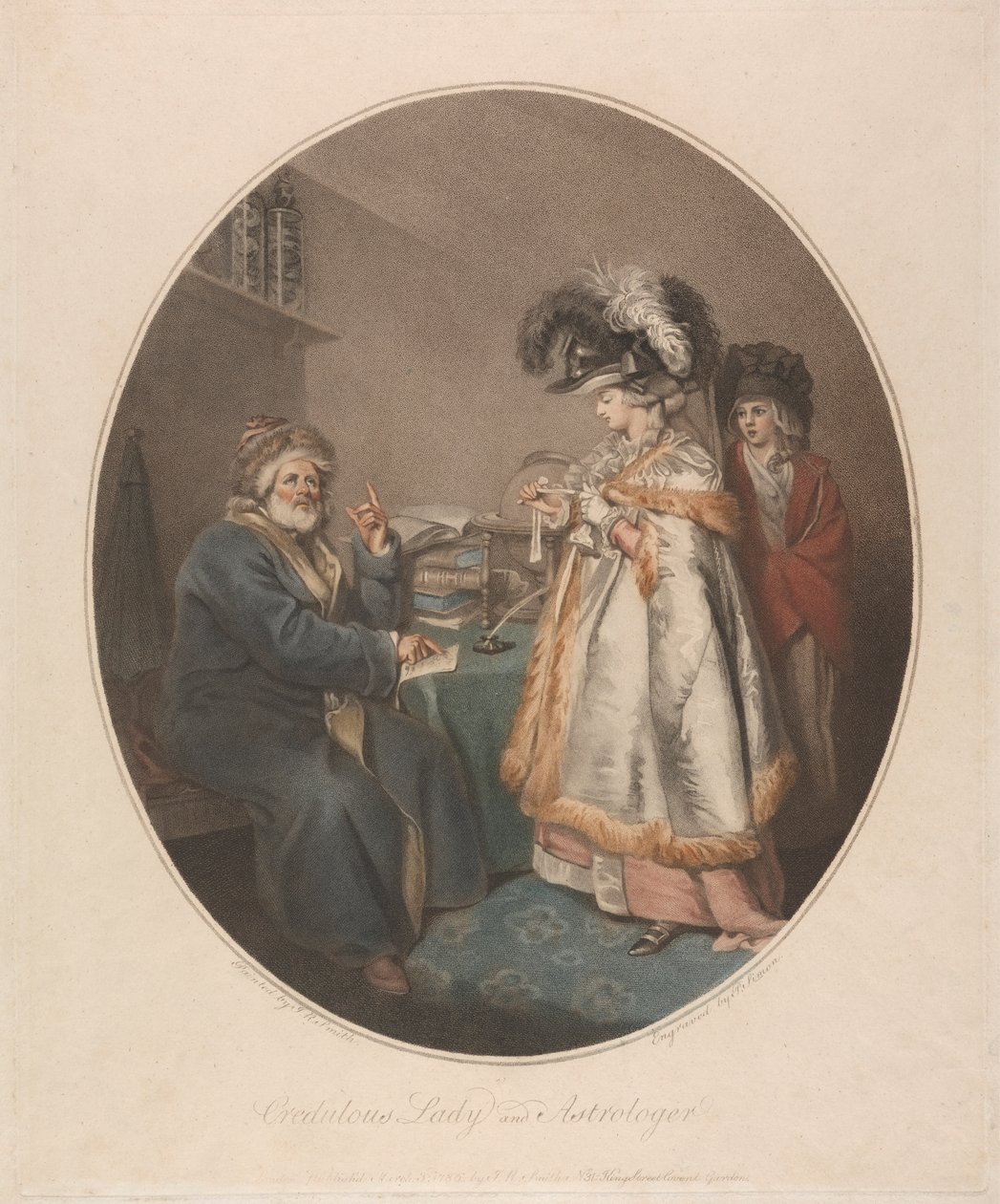 Dama crédula y astróloga de Peter Simon