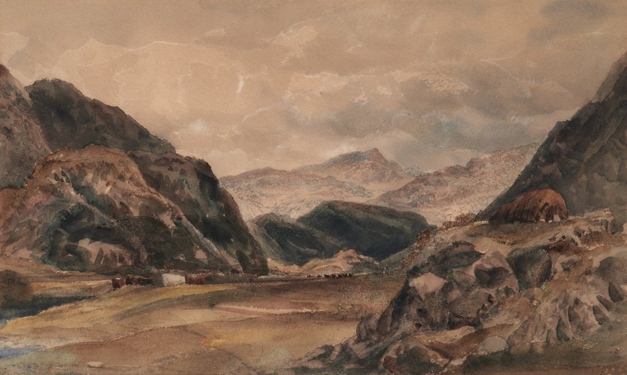 Beddgelert, Norte de Gales de Peter de Wint