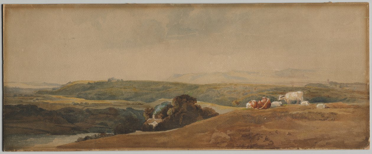 Montañas y Ganado de Peter de Wint