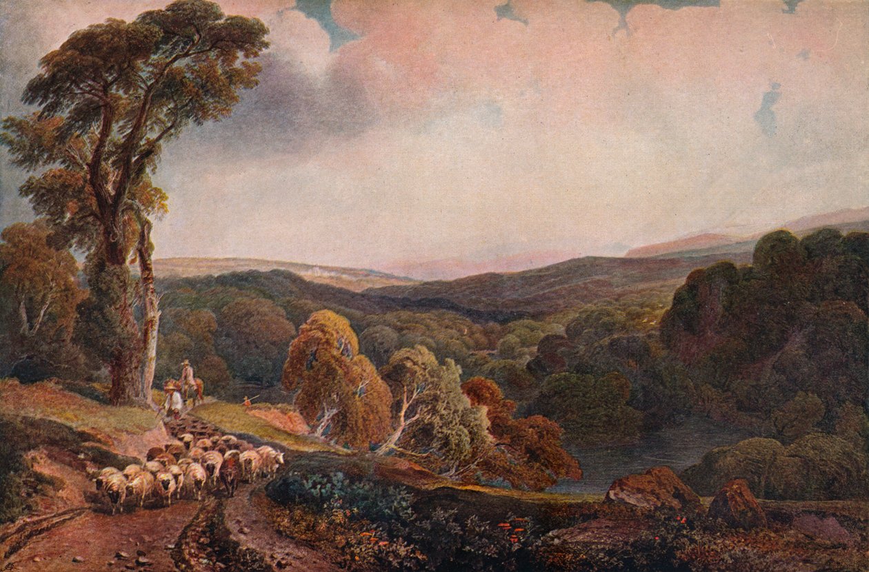 Cerca del Castillo Lowther, c1818 de Peter de Wint