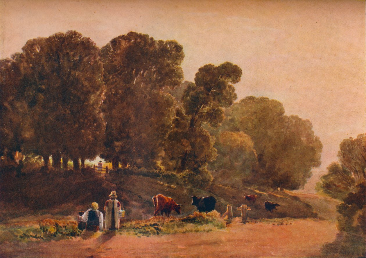Camino a través de un parque, siglo XIX de Peter de Wint