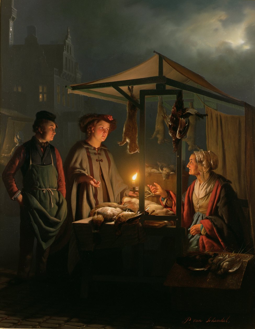 El vendedor de juegos de Petrus van Schendel