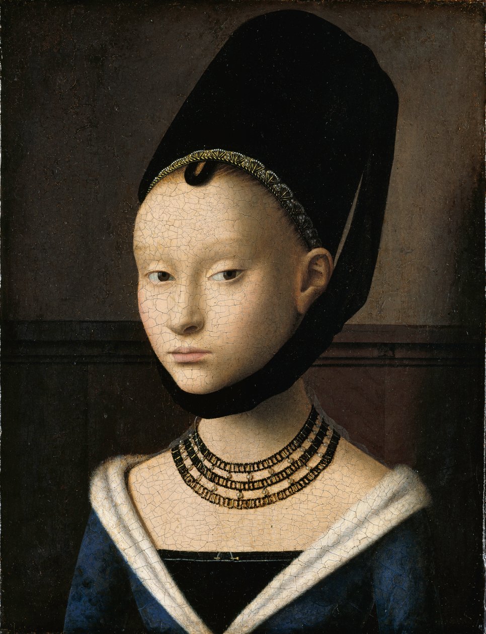 Retrato de una mujer joven de Petrus Christus