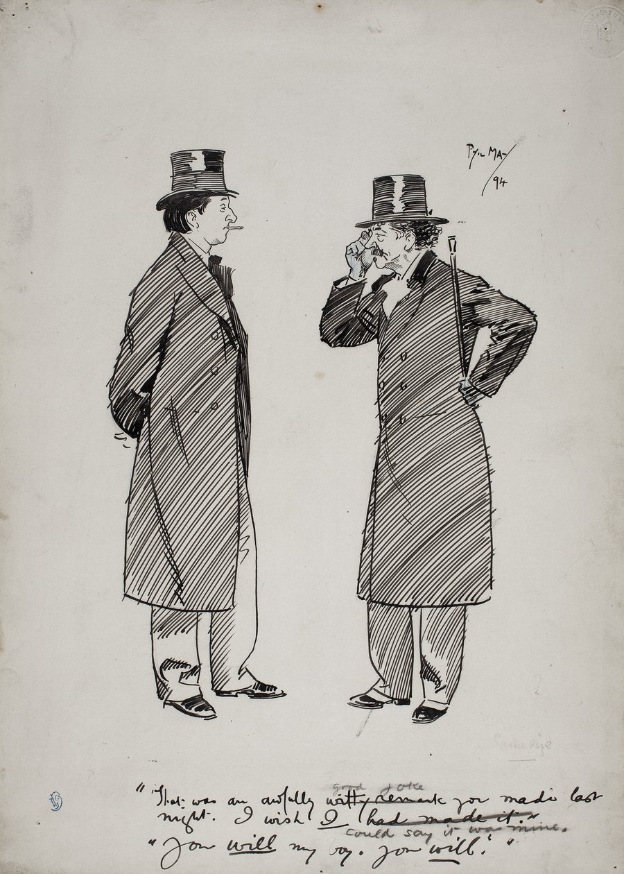 Oscar Wilde y Whistler de Phil May