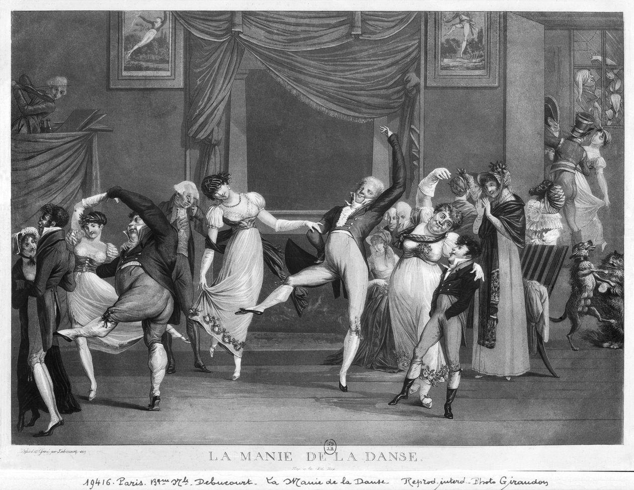 Manía de la danza de Philibert Louis Debucourt