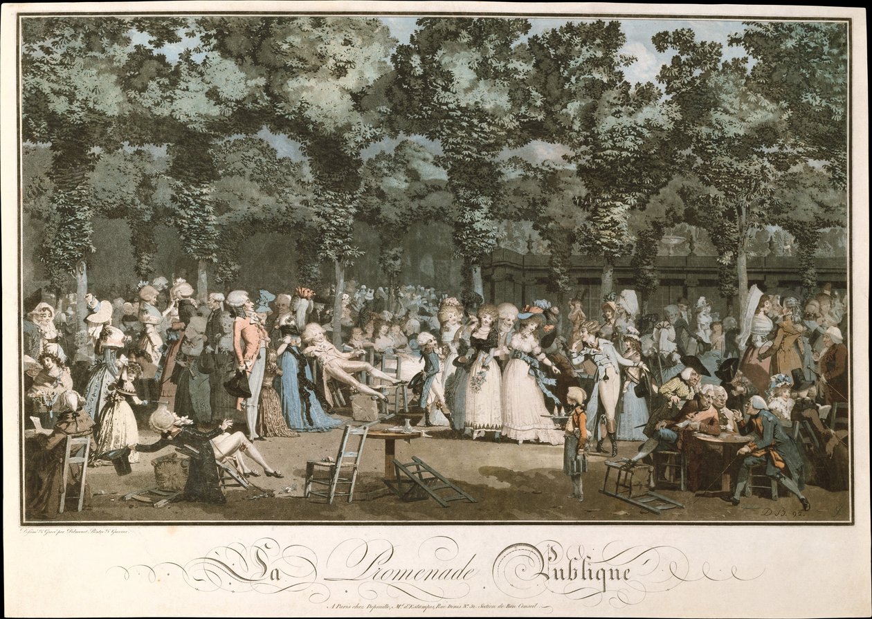 El Paseo Público, 1792 de Philibert Louis Debucourt