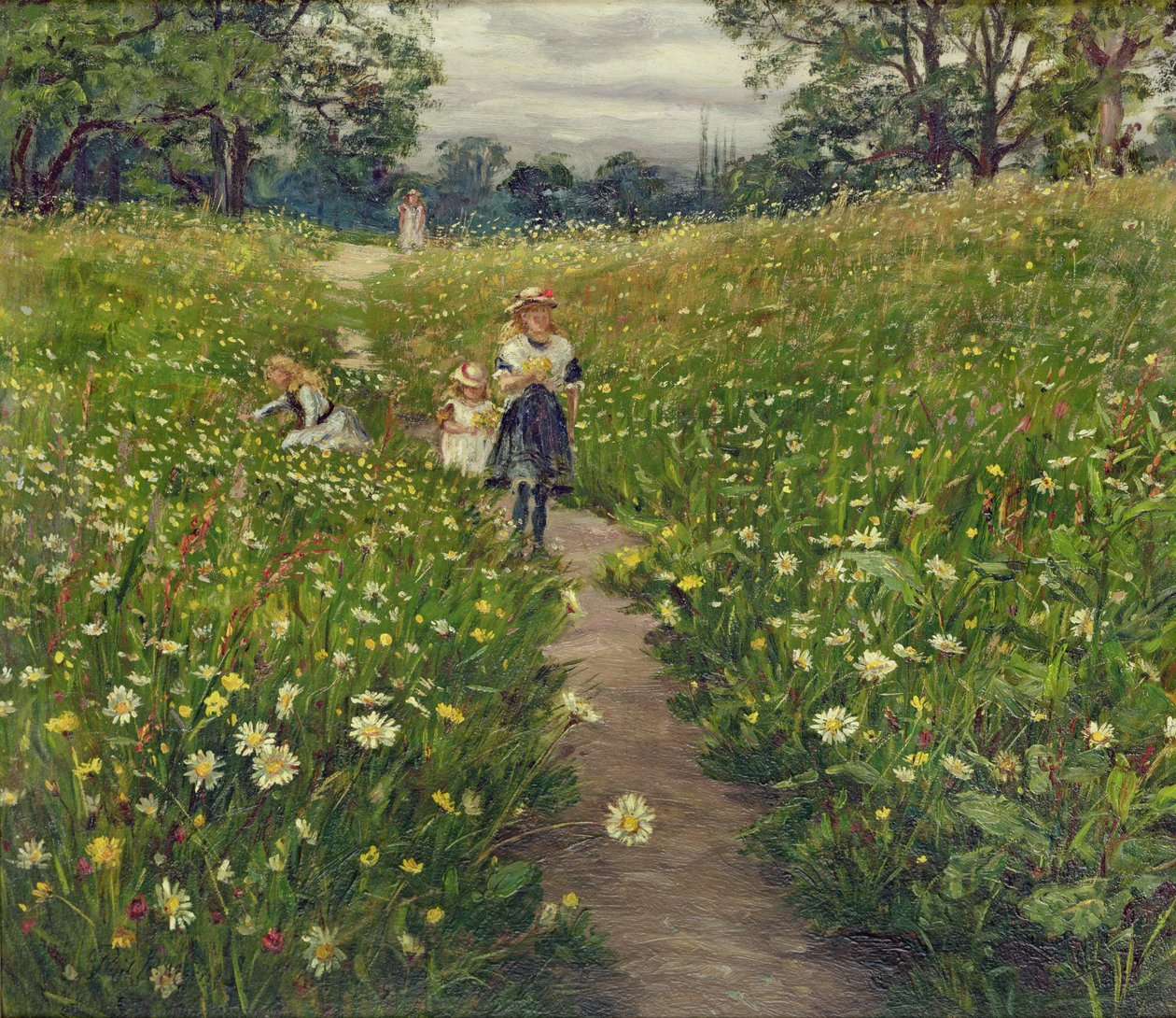 Recolectando flores silvestres de Philip Richard Morris