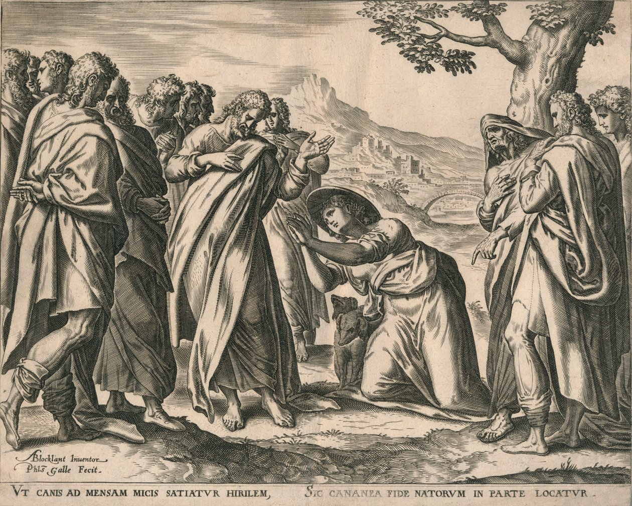 Cristo y la Mujer de Canaán, c1577-1579 de Philip Galle