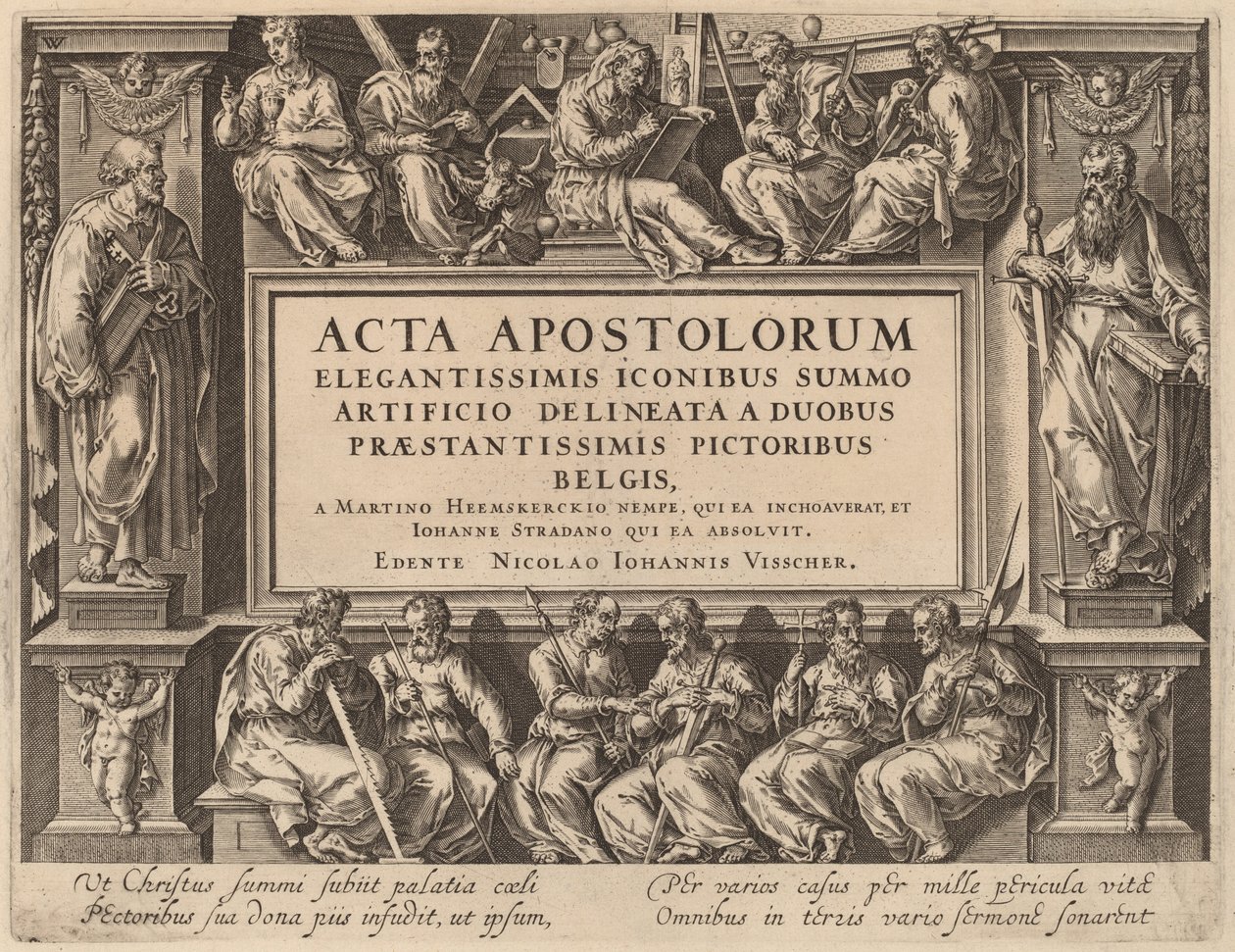 Página de título de Philip Galle after Maerten van Heemskerck after Jan van der Straet